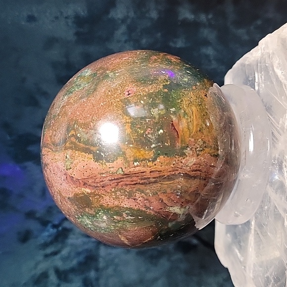 OJD78mm 1.4lbsStunning Ocean Jasper SphereHome DecorGift